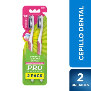 Cepillo Dental Pro Doble Acción x 1 und. Pague 1. Lleve 2 unds