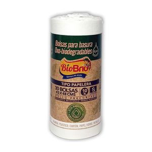 Bolsa de Basura Biodegradable Brio Papelera Blanca x 30 unds