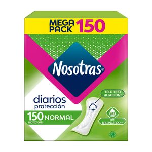 Protectores Femeninos Nosotras Diarios Tela x 150 unds