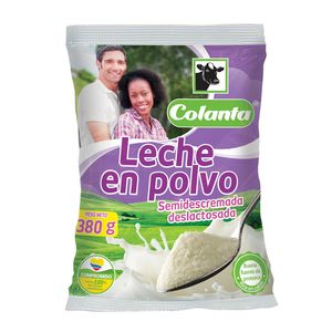 Leche en Polvo Colanta Deslactosada Semidescremada x 380 g