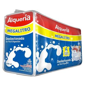 Leche Deslactosada Alquería 6 unds x 1100 ml c/u