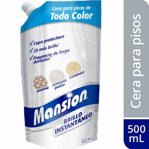 Cera para Pisos Mansión Brillo Instantáneo Todo Color x 500 ml