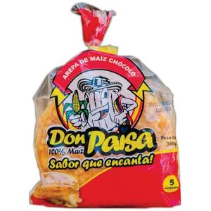 Arepa de Chócolo Don Paisa 5 unds x 76 g c/u