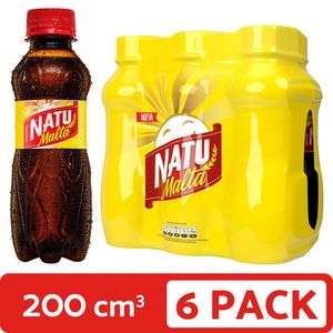 Bebida Natu Malta Pet 6 unds x 200 ml c/u