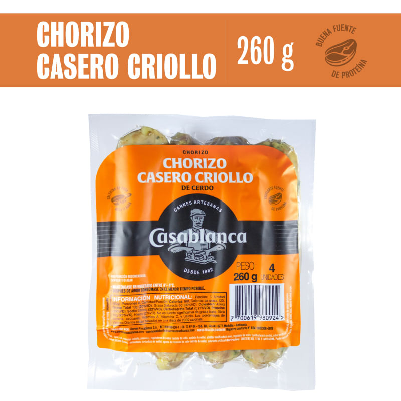 Chorizo-Casablanca-Casera-Criollo-x-260-g