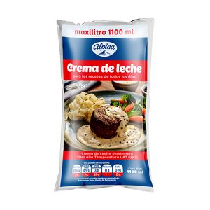 Crema de Leche Alpina Semientera x 1100 ml