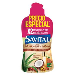 Crema para Peinar Savital Multioleos x 275 ml