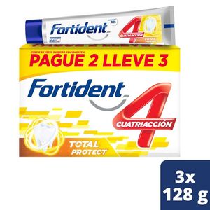 Crema Fortident Total Protect 3 und x 128 g c/u