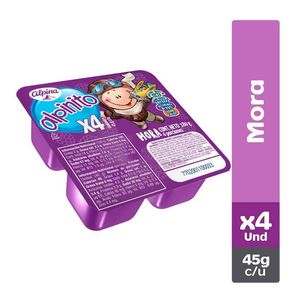 Alpinito Mora 4 unds x 45 g c/u