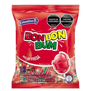 Bombon Bon Bon Bum Fresa 12 unds x 19 g c/u