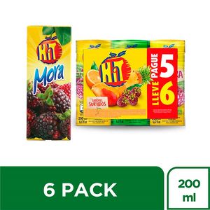 Jugo Hit Surtido Tetra 5 unds x 200 ml c/u. Pague 5. Lleve 6 unds