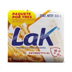 Jabón de Tocador LAK Avena 3 unds x 110 g