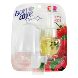 Ambientador Bon Aire x 25 ml + electro difusor frutos rojos