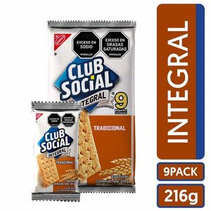 Galletas Integrales Club Social 9 unds x 24 g c/u