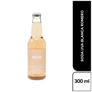 Gaseosa Soda Hatsu Uva Blanca Romero x 300 ml