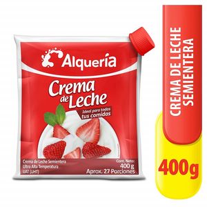 Crema de Leche Alquería Semientera x 400 g