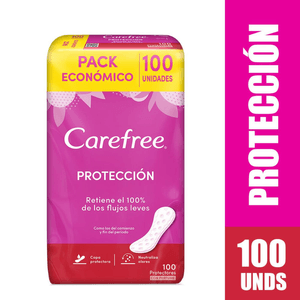 Protectores Femeninos Carefree Protección x 100 unds