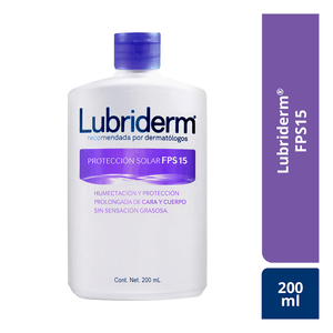 Crema Lubriderm Uv-15 Protección Solar x 200 ml