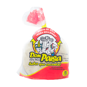 Arepa de Maíz Don Paisa para Rellenar 5 unds x 90 g c/u
