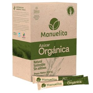 Azúcar Manuelita Orgánica Orgánica Stick x 250 g