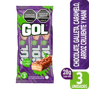 Chocolate Gol 3 unds x 28 g c/u