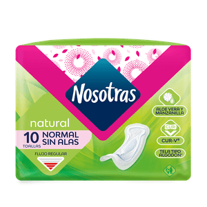 Toalla Higiénica Nosotras Natural Sin Alas x 10 unidades