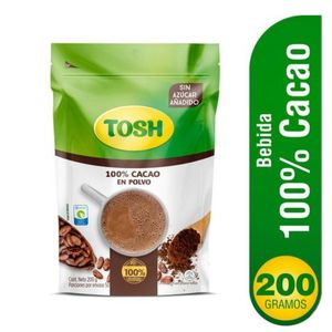 Bebida Tosh 100% Cacao x 200 g