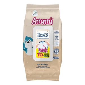Toallitas Húmedas Arrurrú Extra Acolchaditas x 70 unds