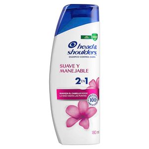 Shampoo Head & Shoulders Suave y Manejable 2 En 1 x 180 ml