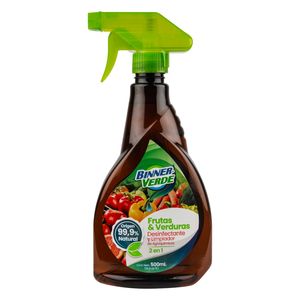 Limpiador Desinfectante Binner Frutas y Verduras x 500 ml