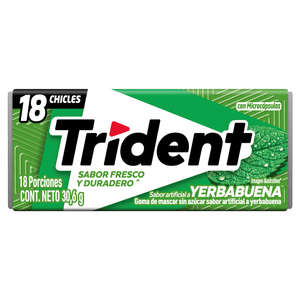 Chicle Trident Yerbabuena x 30.6 g