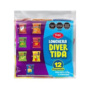 Lonchera Yupi Divertida x 12 unidades