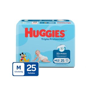 Pañal Huggies Triple Protección M x 25 unds