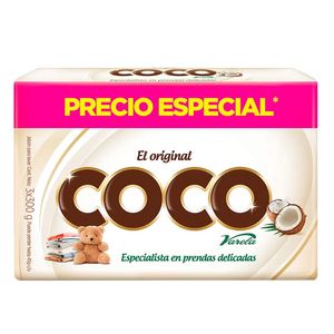 Jabón en Barra Coco Varela 3 unds x 300 g c/u