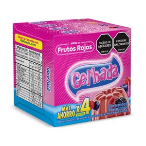 Gelatina Gel´hada Multisabor 4 unds x 35 g c/u
