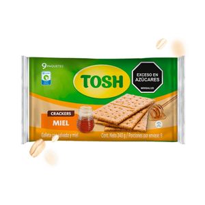 Galletas Integral Tosh Salvado y Miel x 243 g