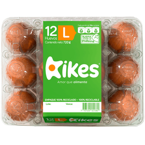 Huevos Kikes  Tipo AA Rojos x 12 unds