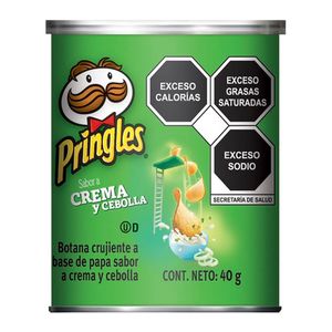 Papas Pringles Crips Crema de Cebolla x 40 g