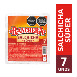 Salchicha Súper Ranchera x 525 g