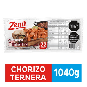 Chorizo Zenú Ternera x 1040 g