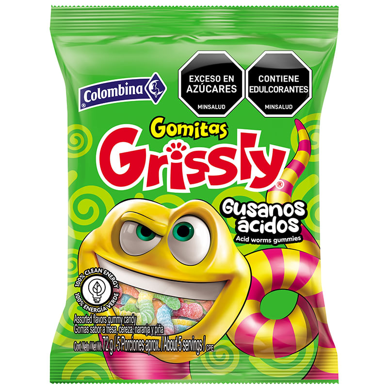 gomas-grizzly-gusanos-x-72-g-7702011155375