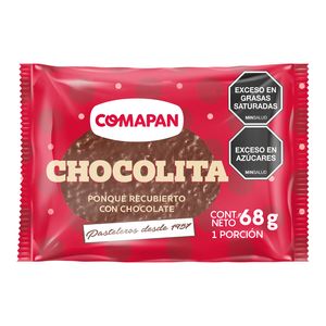 Ponqué Comapan Chocolita Chocolate x 68 g