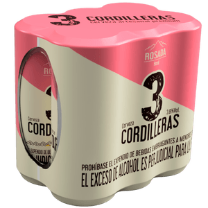 Cerveza 3 Cordilleras Rosada 6 unds x 269 ml
