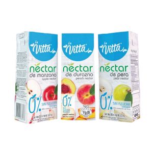 Bebida La Vitta Fruver Sin Azúcar 6 unds x 200 ml c/u