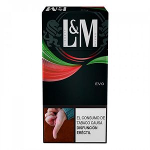 Cigarrillo LyM Evo Verde Rojo Menta x 10 und