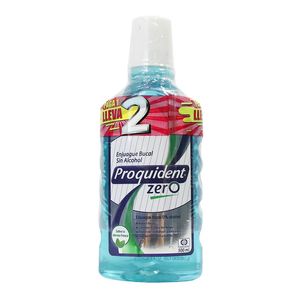 Enjuague Bucal Proquident Zero x 500 ml Pague 1 Lleve 2
