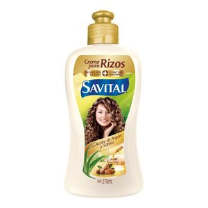 Crema para Peinar Savital Rizos Aceite Argán x 270 ml