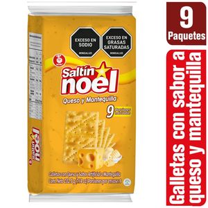 Galletas Saladas Saltin Noel Queso Mantequilla 9 unds x 23 g c/u