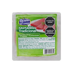 Mortadela Ricuras del Campo Tradicional x 225 g