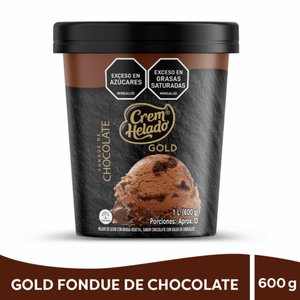 Helado Crem Helado Gold Fondue Chocolate x 600 g